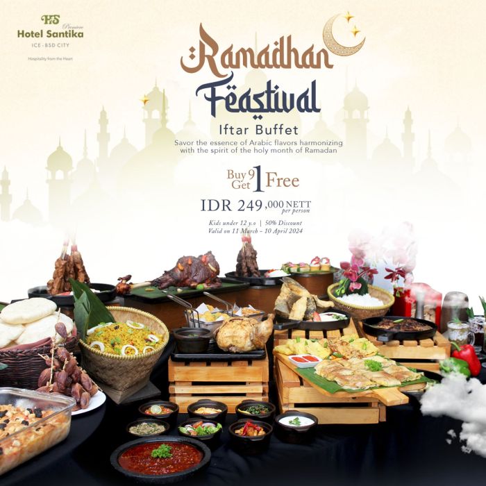 Hotel Santika Premiere ICE BSD City Siapkan Menu Khas Mediteranian Saat