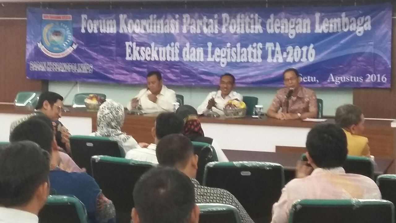 Sinergi Parpol, Eksekutif Dan Legislatif - Serpong Update