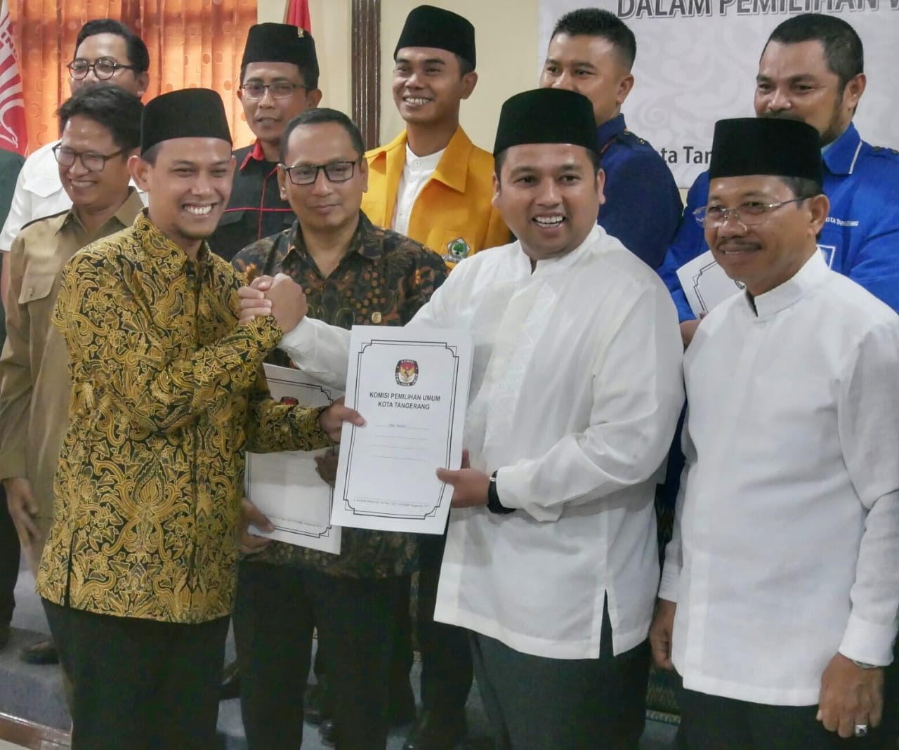 KPU Tangerang Tetapkan Arief-Sachrudin Menang Pilwalkot 2018 - Serpong ...